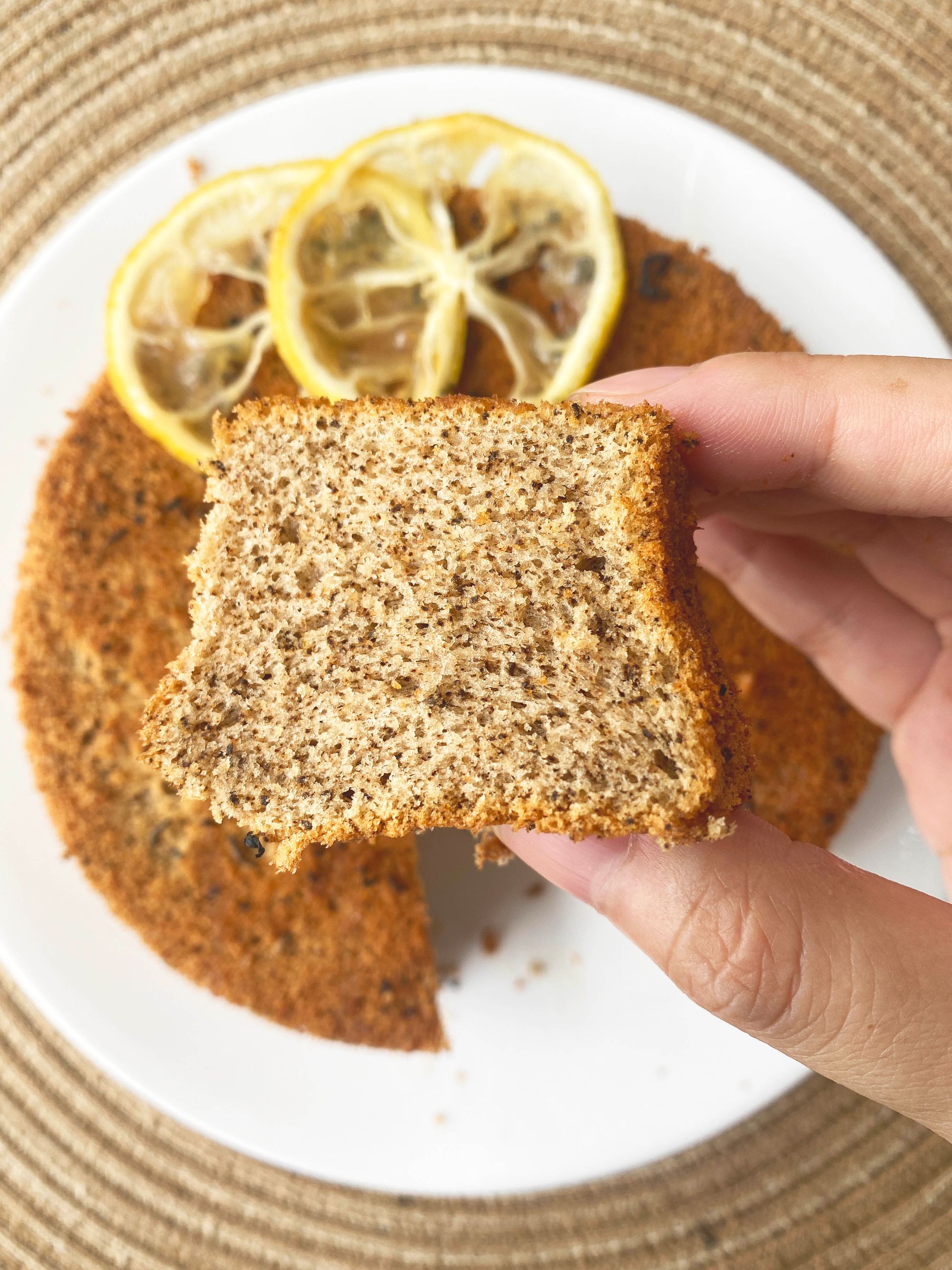 Lemon Tea Chiffon Cake