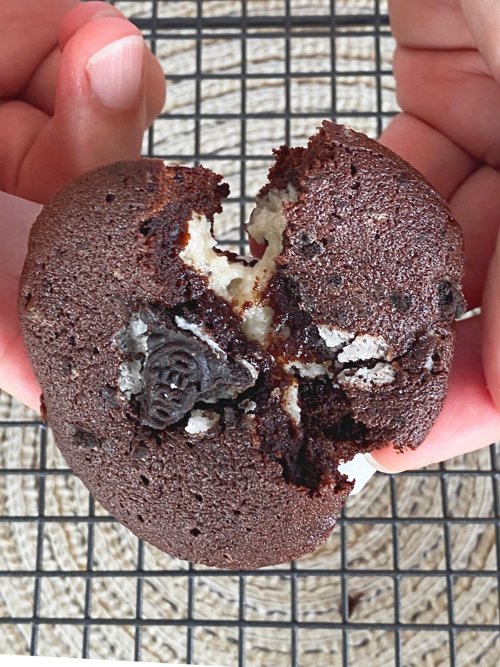 Oreo Cream Cheese Lava Brownie