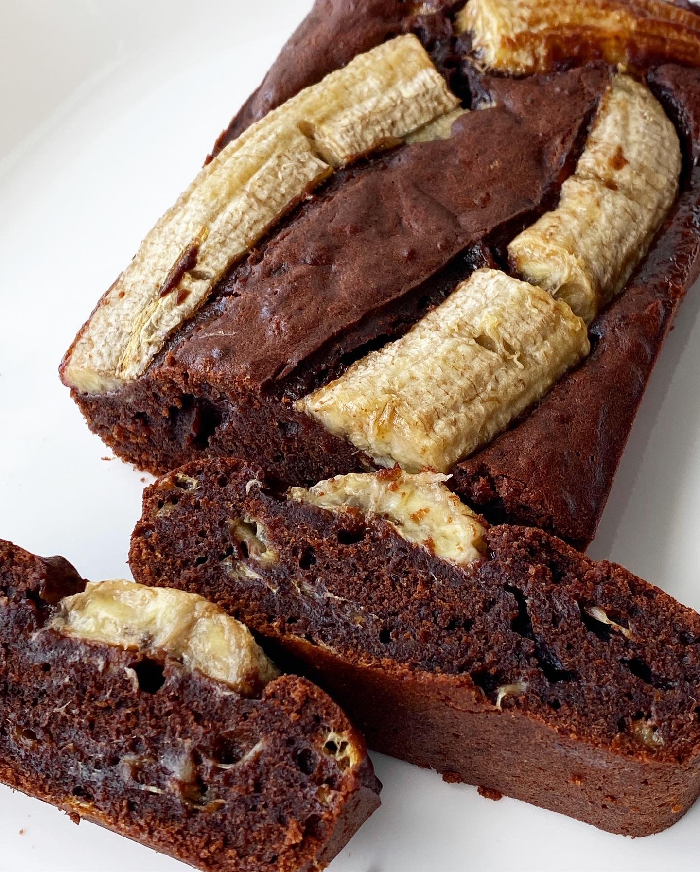 Banana Brownie Cake