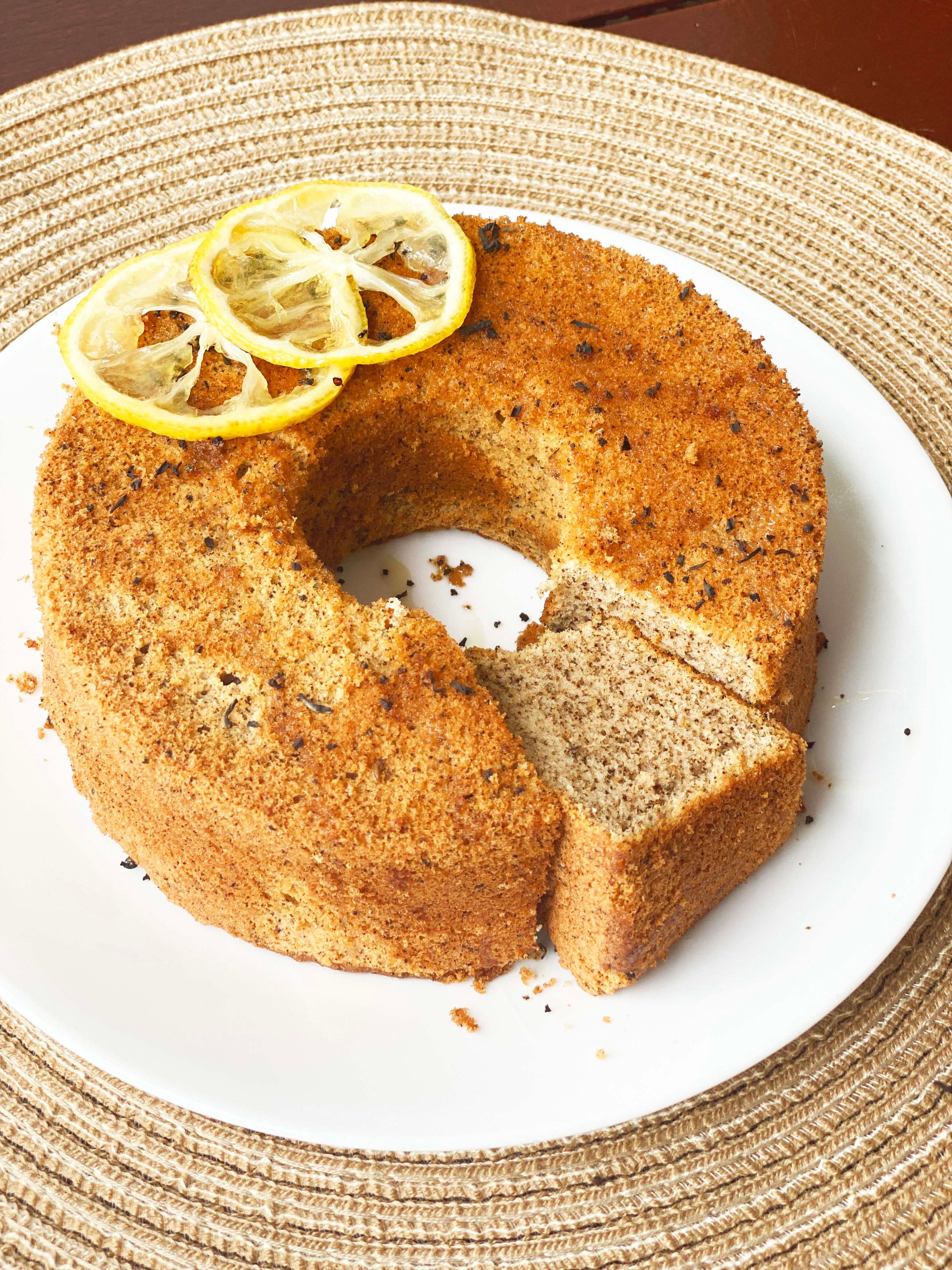 Lemon Tea Chiffon Cake