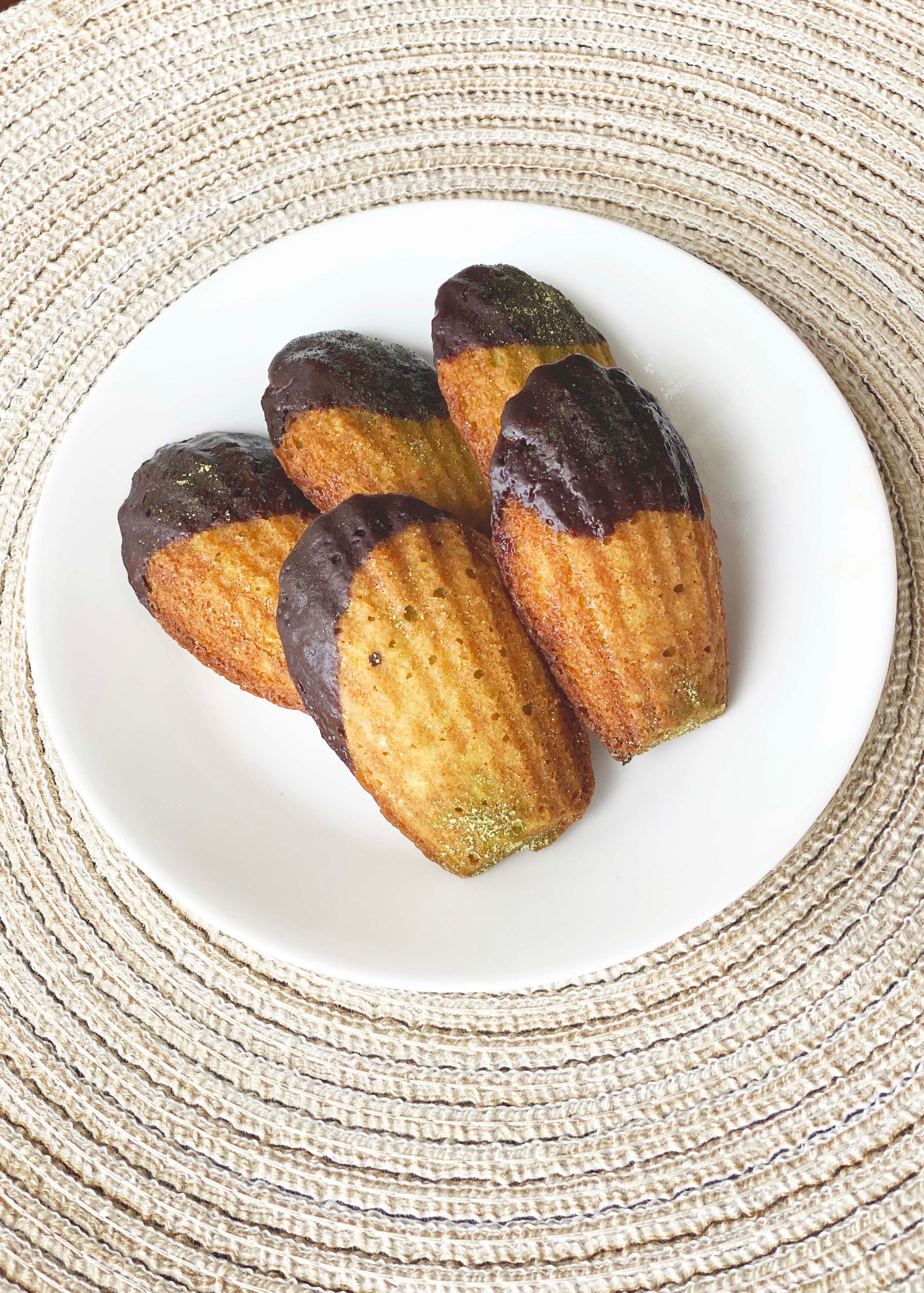 Matcha Latte Madeleines