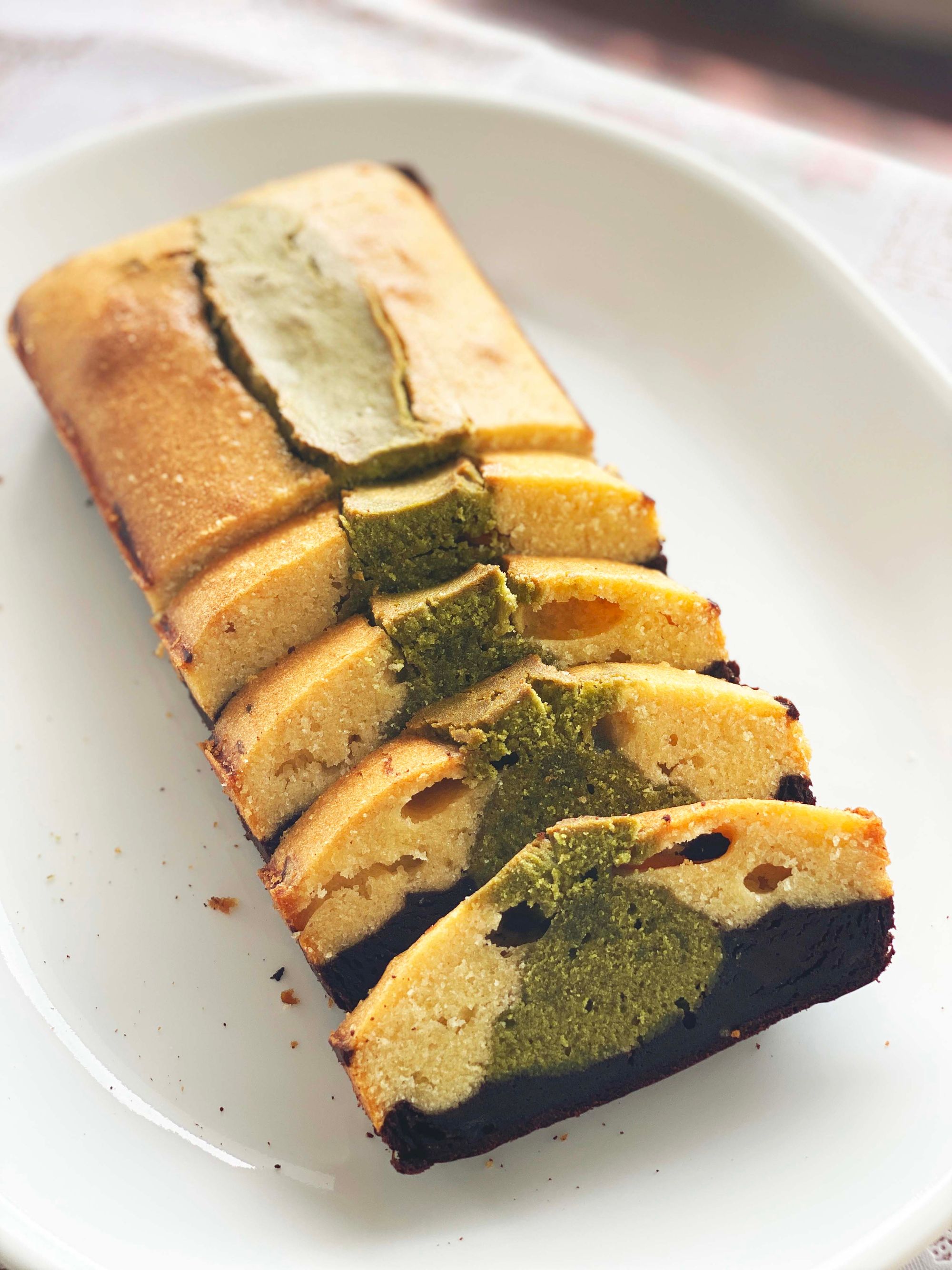 Matcha Fuji Pound Cake