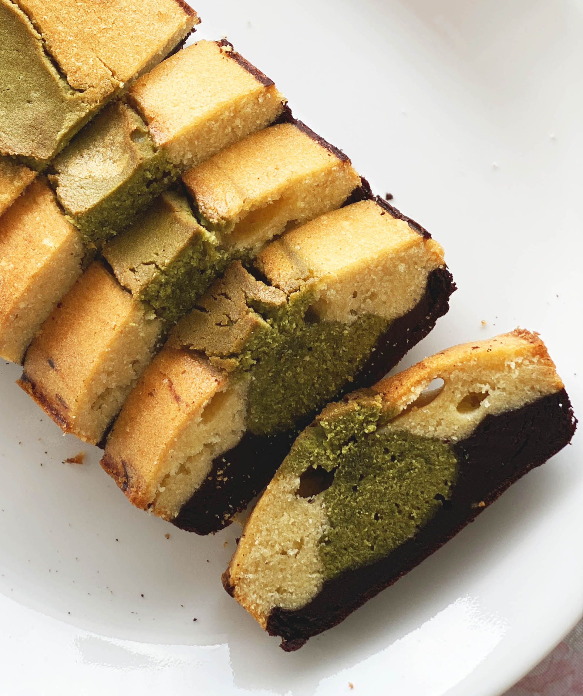 Matcha Fuji Pound Cake