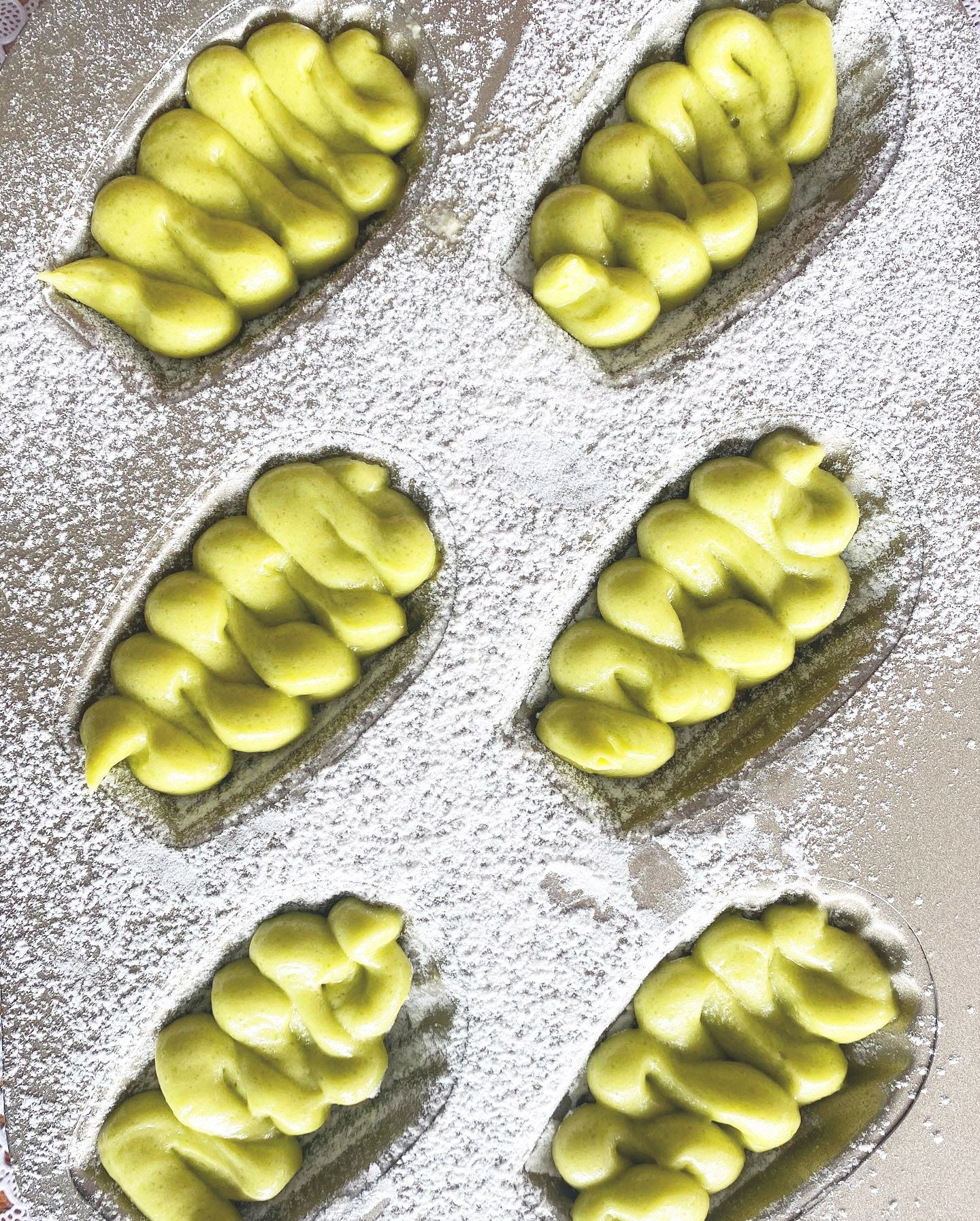 Matcha Latte Madeleines